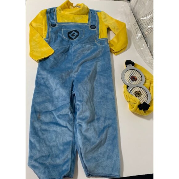 Despicable Me Toddler Size 2T Minions Disguise Bob Costume Dress Up Halloween Ju - Picture 3 of 4